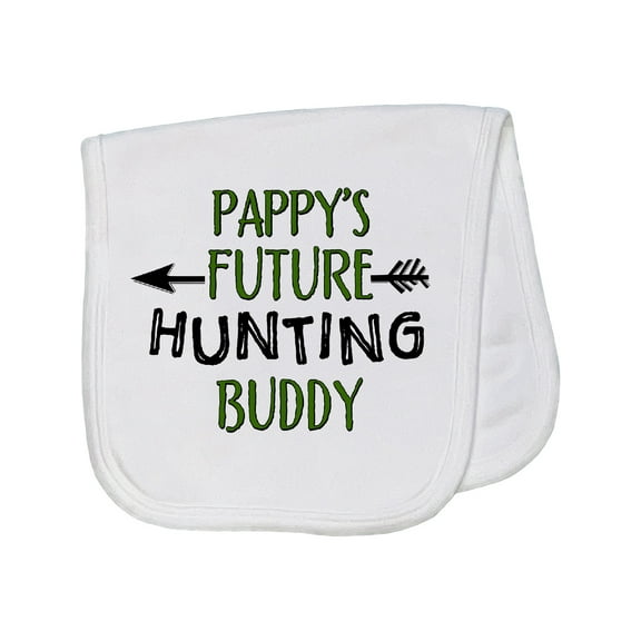 Inktastic Pappys Future Hunting Buddy Baby Burp Cloth