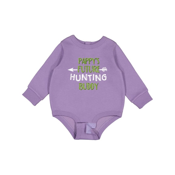 Inktastic Pappys Future Hunting Buddy Baby Fleece Bodysuit