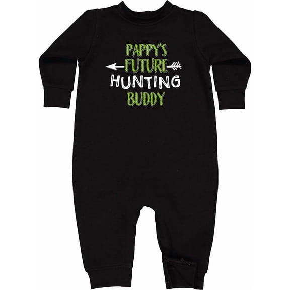 Inktastic Pappys Future Hunting Buddy Baby Fleece Romper