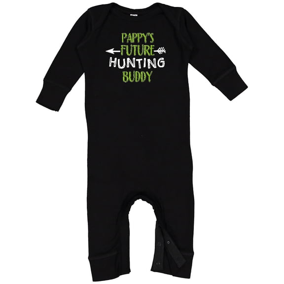 Inktastic Pappys Future Hunting Buddy Baby Romper Coveralls