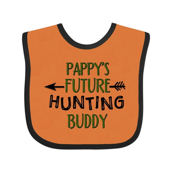 Inktastic Pappys Future Hunting Buddy Boys or Girls Baby Bib