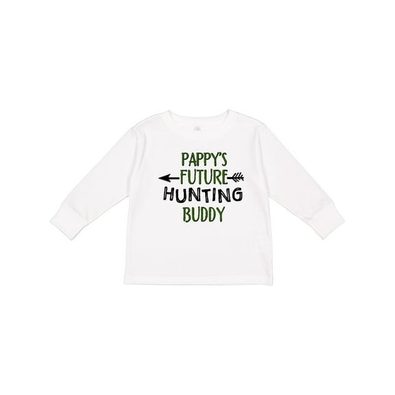 Inktastic Pappys Future Hunting Buddy Boys or Girls Long Sleeve Toddler T-Shirt