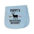 thumbnail image 1 of Inktastic Pappys Hunting Buddy Bow Hunter Baby Burp Cloth, 1 of 3