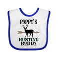 thumbnail image 1 of Inktastic Pappys Hunting Buddy Bow Hunter Boys or Girls Baby Bib, 1 of 4