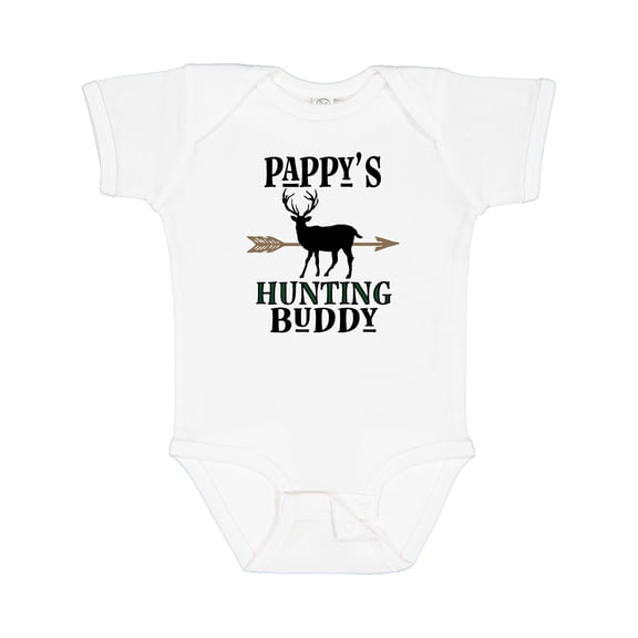 Inktastic Pappys Hunting Buddy Bow Hunter Boys or Girls Baby Bodysuit
