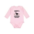 thumbnail image 1 of Inktastic Pappys Hunting Buddy Bow Hunter Boys or Girls Long Sleeve Baby Bodysuit, 1 of 5
