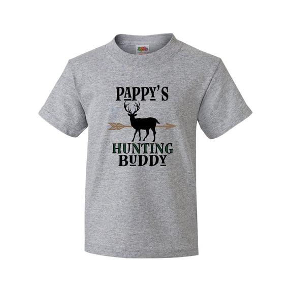 Inktastic Pappys Hunting Buddy Bow Hunter Youth T-Shirt