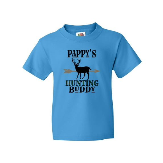 Inktastic Pappys Hunting Buddy Bow Hunter Youth T-Shirt