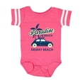 thumbnail image 1 of Inktastic Paradise Beach in Delray Beach with Palm Trees and Car Boys or Girls Baby Bodysuit, 1 of 5