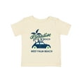 thumbnail image 1 of Inktastic Paradise Beach in West Palm Beach with Palm Trees and Car Boys or Girls Baby T-Shirt, 1 of 5