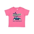 thumbnail image 1 of Inktastic Paradise Beach in West Palm Beach with Palm Trees and Car Boys or Girls Baby T-Shirt, 1 of 5