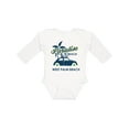 thumbnail image 1 of Inktastic Paradise Beach in West Palm Beach with Palm Trees and Car Boys or Girls Long Sleeve Baby Bodysuit, 1 of 5