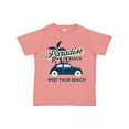 thumbnail image 1 of Inktastic Paradise Beach in West Palm Beach with Palm Trees and Car Boys or Girls Toddler T-Shirt, 1 of 5