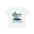 thumbnail image 1 of Inktastic Paradise Beach in West Palm Beach with Palm Trees and Car Boys or Girls Toddler T-Shirt, 1 of 5