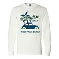 thumbnail image 1 of Inktastic Paradise Beach in West Palm Beach with Palm Trees and Car Long Sleeve T-Shirt, 1 of 5