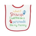 thumbnail image 1 of Inktastic Paramedic Like Mommy Baby Terry Cloth Bib, 1 of 3