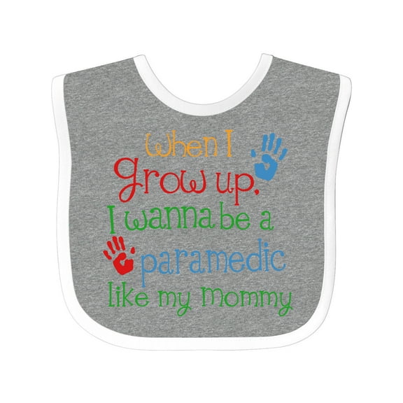 Inktastic Paramedic Like Mommy Boys or Girls Baby Bib