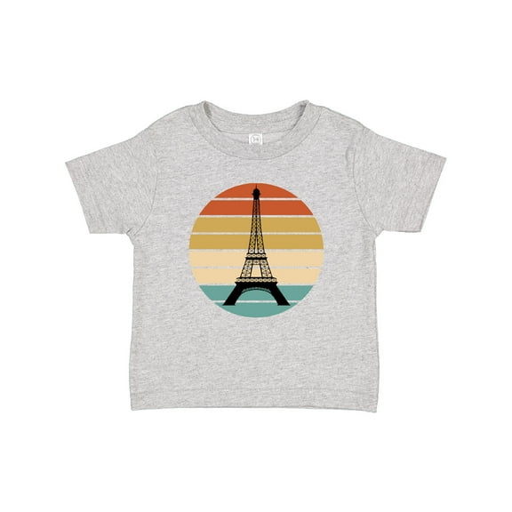 Inktastic Paris Eiffel Tower Retro Sunset Boys or Girls Baby T-Shirt