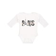 thumbnail image 1 of Inktastic Paris Eiffel Tower with Flowers Boys or Girls Long Sleeve Baby Bodysuit, 1 of 5