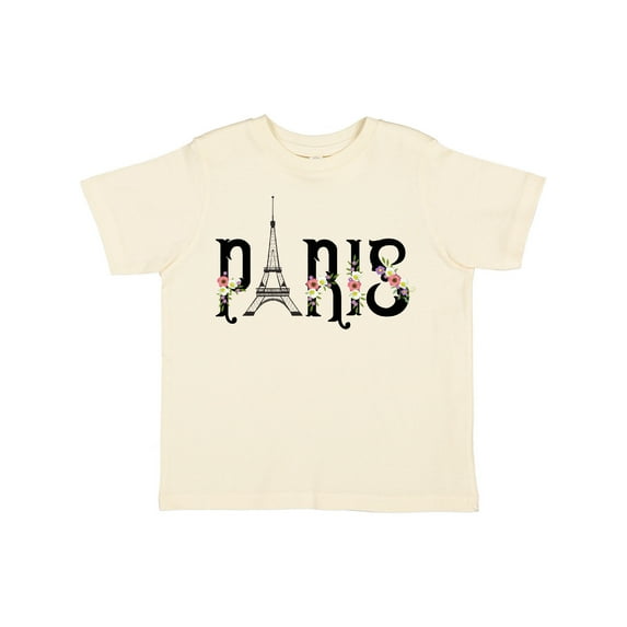 Inktastic Paris Eiffel Tower with Flowers Boys or Girls Toddler T-Shirt