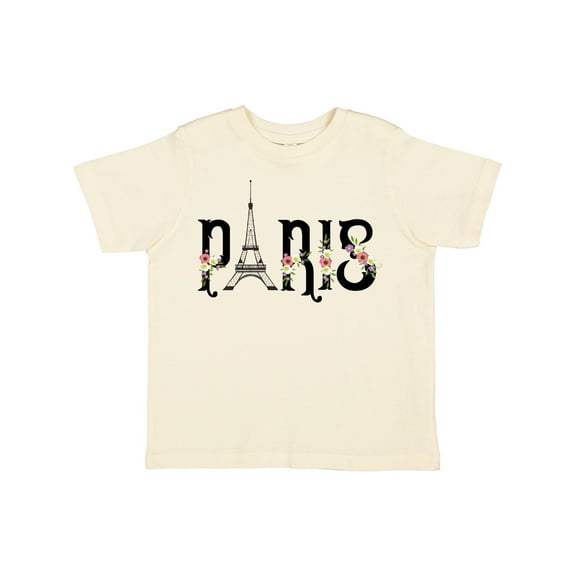 Inktastic Paris Eiffel Tower with Flowers Boys or Girls Toddler T-Shirt
