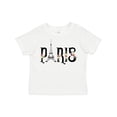 thumbnail image 1 of Inktastic Paris Eiffel Tower with Flowers Boys or Girls Toddler T-Shirt, 1 of 5