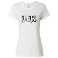 thumbnail image 1 of Inktastic Paris Eiffel Tower with Flowers Women's T-Shirt, 1 of 5