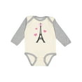 thumbnail image 1 of Inktastic Paris Lover Eiffel Tower Girls Long Sleeve Baby Bodysuit, 1 of 5
