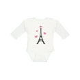 thumbnail image 1 of Inktastic Paris Lover Eiffel Tower Girls Long Sleeve Baby Bodysuit, 1 of 5