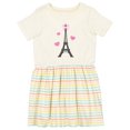 thumbnail image 1 of Inktastic Paris Lover Eiffel Tower Girls Toddler Dress, 1 of 5
