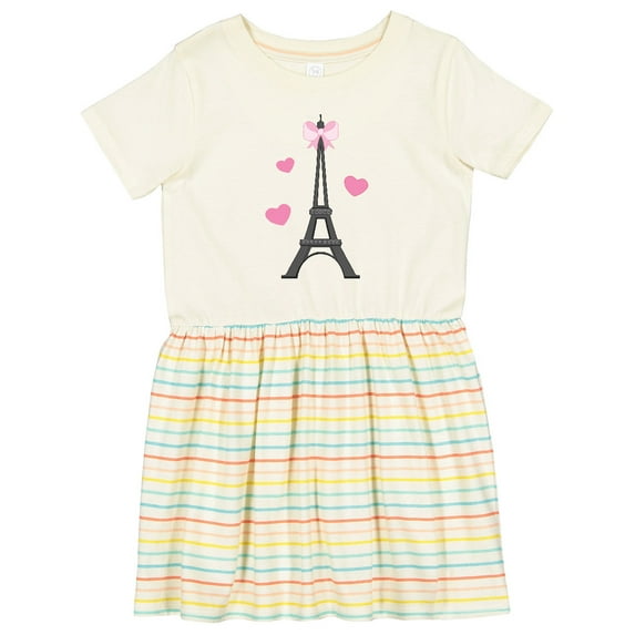 Inktastic Paris Lover Eiffel Tower Girls Toddler Dress