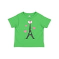 thumbnail image 1 of Inktastic Paris Lover Eiffel Tower Girls Toddler T-Shirt, 1 of 5