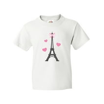 Inktastic Paris Lover Eiffel Tower Youth T-Shirt