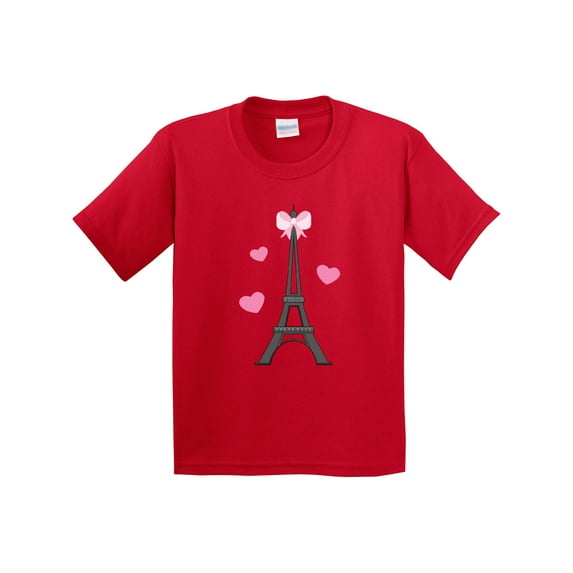 Inktastic Paris Lover Eiffel Tower Youth T-Shirt