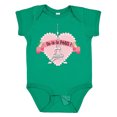 thumbnail image 1 of Inktastic Paris Oo-la-la with Eiffel Tower and Flowers in Pink Heart Boys or Girls Baby Bodysuit, 1 of 5