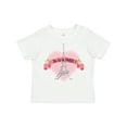 thumbnail image 1 of Inktastic Paris Oo-la-la with Eiffel Tower and Flowers in Pink Heart Boys or Girls Toddler T-Shirt, 1 of 5