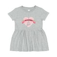 thumbnail image 1 of Inktastic Paris Oo-la-la with Eiffel Tower and Flowers in Pink Heart Girls Baby Dress, 1 of 5