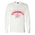 thumbnail image 1 of Inktastic Paris Oo-la-la with Eiffel Tower and Flowers in Pink Heart Long Sleeve T-Shirt, 1 of 5