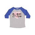 thumbnail image 1 of Inktastic Paris Pink Heart Eiffel Tower with Flowers Boys or Girls Toddler T-Shirt, 1 of 5