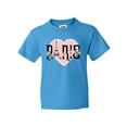 thumbnail image 1 of Inktastic Paris Pink Heart Eiffel Tower with Flowers Youth T-Shirt, 1 of 5