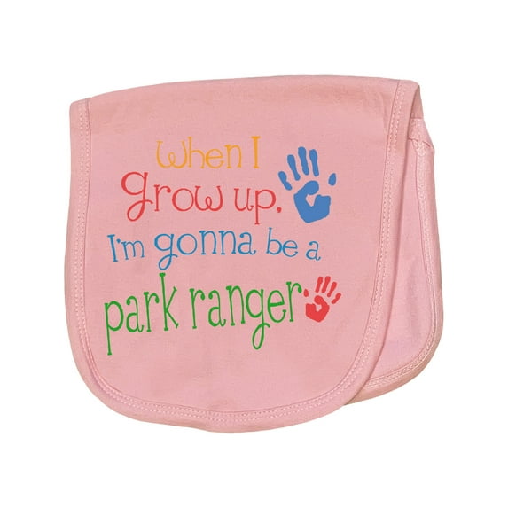 Inktastic Park Ranger Future Baby Burp Cloth