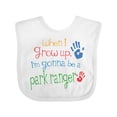 thumbnail image 1 of Inktastic Park Ranger Future Boys or Girls Baby Bib, 1 of 4