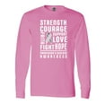 thumbnail image 1 of Inktastic Parkinson Disease Awareness Strength Courage and Support Long Sleeve T-Shirt, 1 of 5