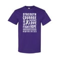thumbnail image 1 of Inktastic Parkinson Disease Awareness Strength Courage and Support T-Shirt, 1 of 5