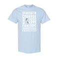 thumbnail image 1 of Inktastic Parkinson Disease Awareness Strength Courage and Support T-Shirt, 1 of 5