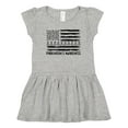 thumbnail image 1 of Inktastic Parkinson's Awareness Gray Ribbons and Flag Girls Toddler Dress, 1 of 5