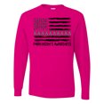 thumbnail image 1 of Inktastic Parkinson's Awareness Gray Ribbons and Flag Long Sleeve T-Shirt, 1 of 5