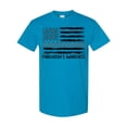 thumbnail image 1 of Inktastic Parkinson's Awareness Gray Ribbons and Flag T-Shirt, 1 of 5