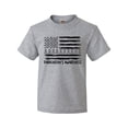 thumbnail image 1 of Inktastic Parkinson's Awareness Gray Ribbons and Flag Youth T-Shirt, 1 of 5