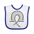thumbnail image 1 of Inktastic Parkinson's Awareness Ribbon Rainbow Boys or Girls Baby Bib, 1 of 4